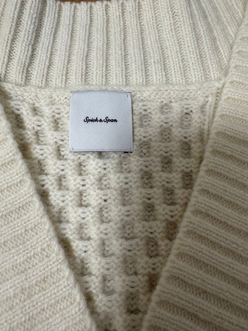 スピックアンドスパン ハミルトン ウールニット カーディガン