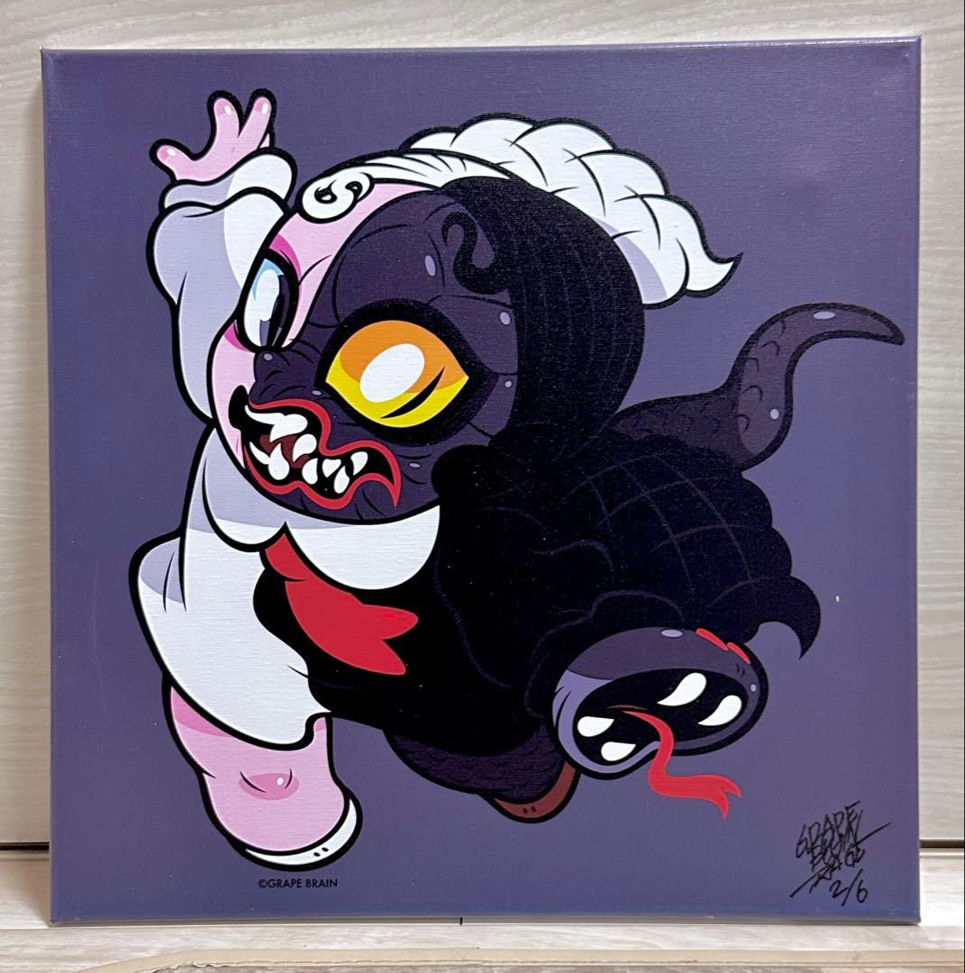 GRAPE BRAIN x WEGO 原宿限定 アートキャンバス みみみちゃん