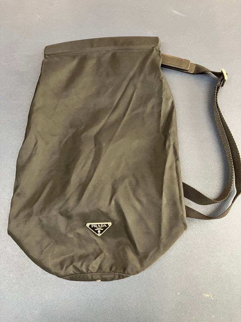 PRADA ボンサック ドラムバッグ BLACK