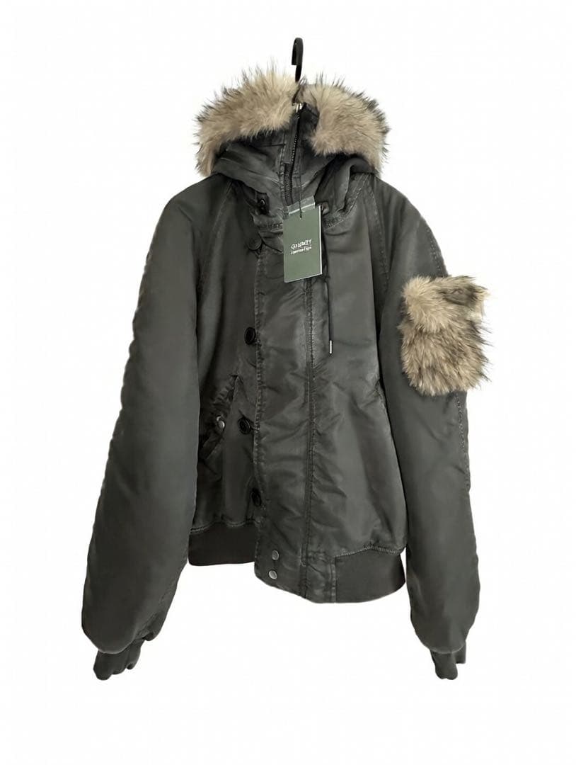 GRANCY】ファーポケットデザインフェードN2Bジャケット ブラック