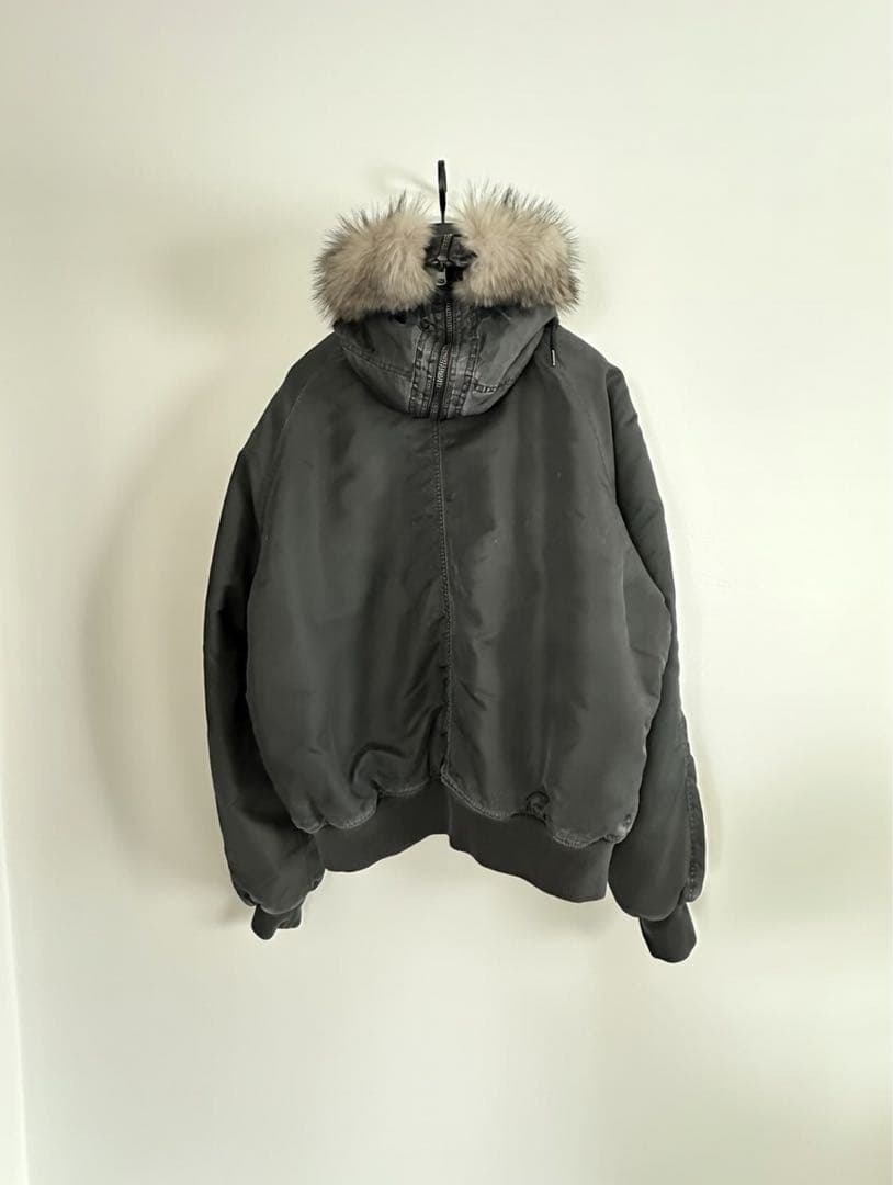 GRANCY】ファーポケットデザインフェードN2Bジャケット ブラック