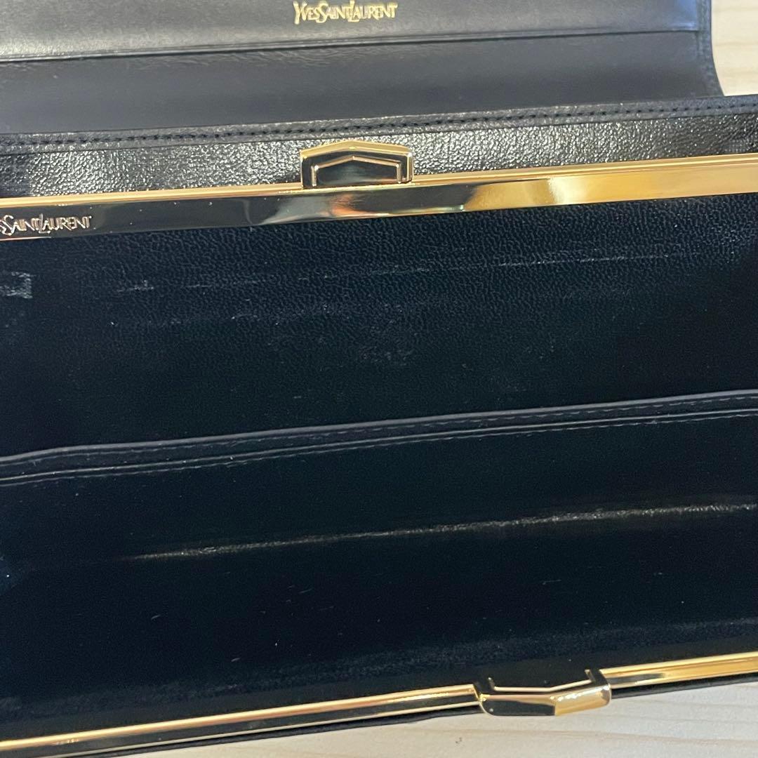 【訳あり】YvesSaintLaurent イヴ・サンローラン　長財布　牛皮