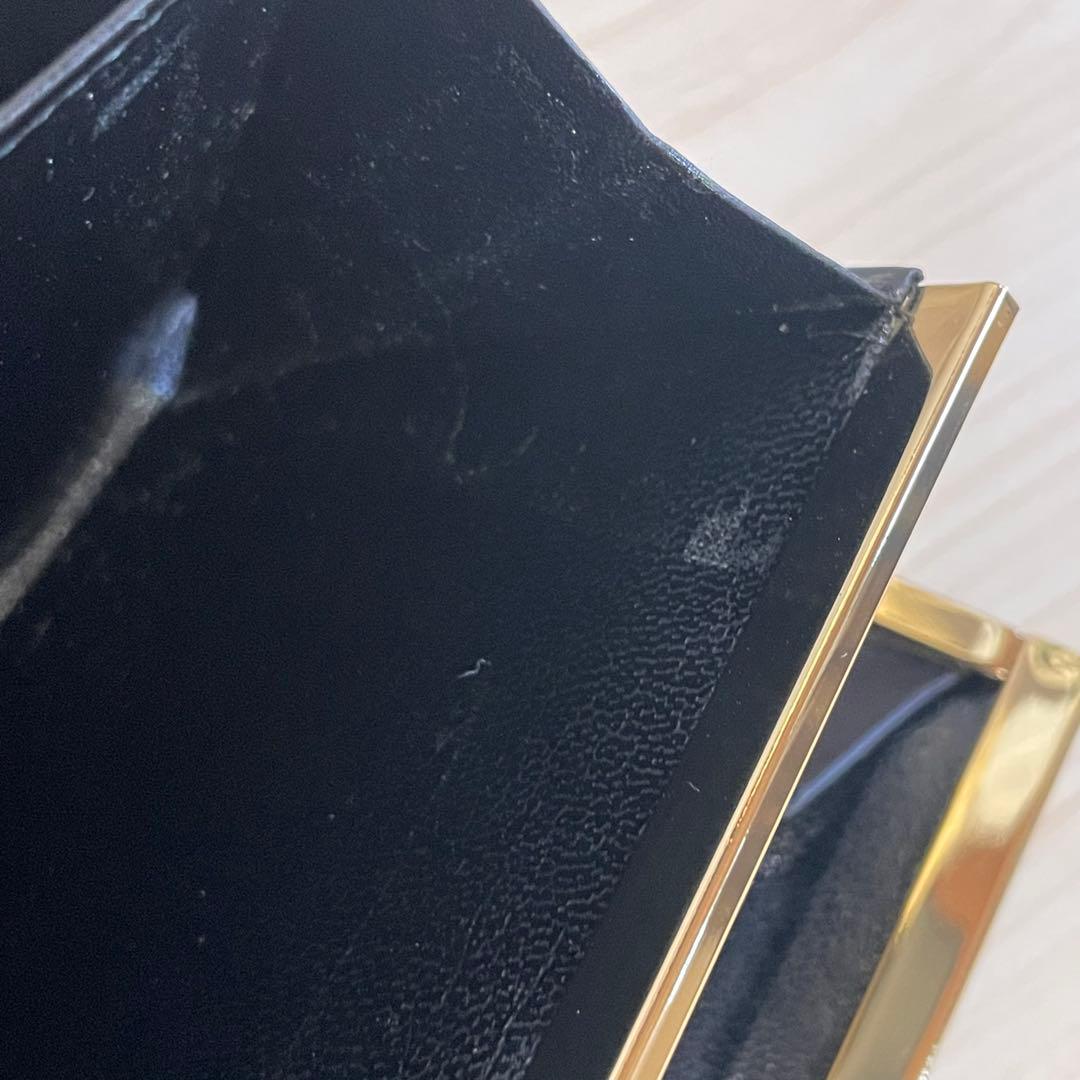 【訳あり】YvesSaintLaurent イヴ・サンローラン　長財布　牛皮