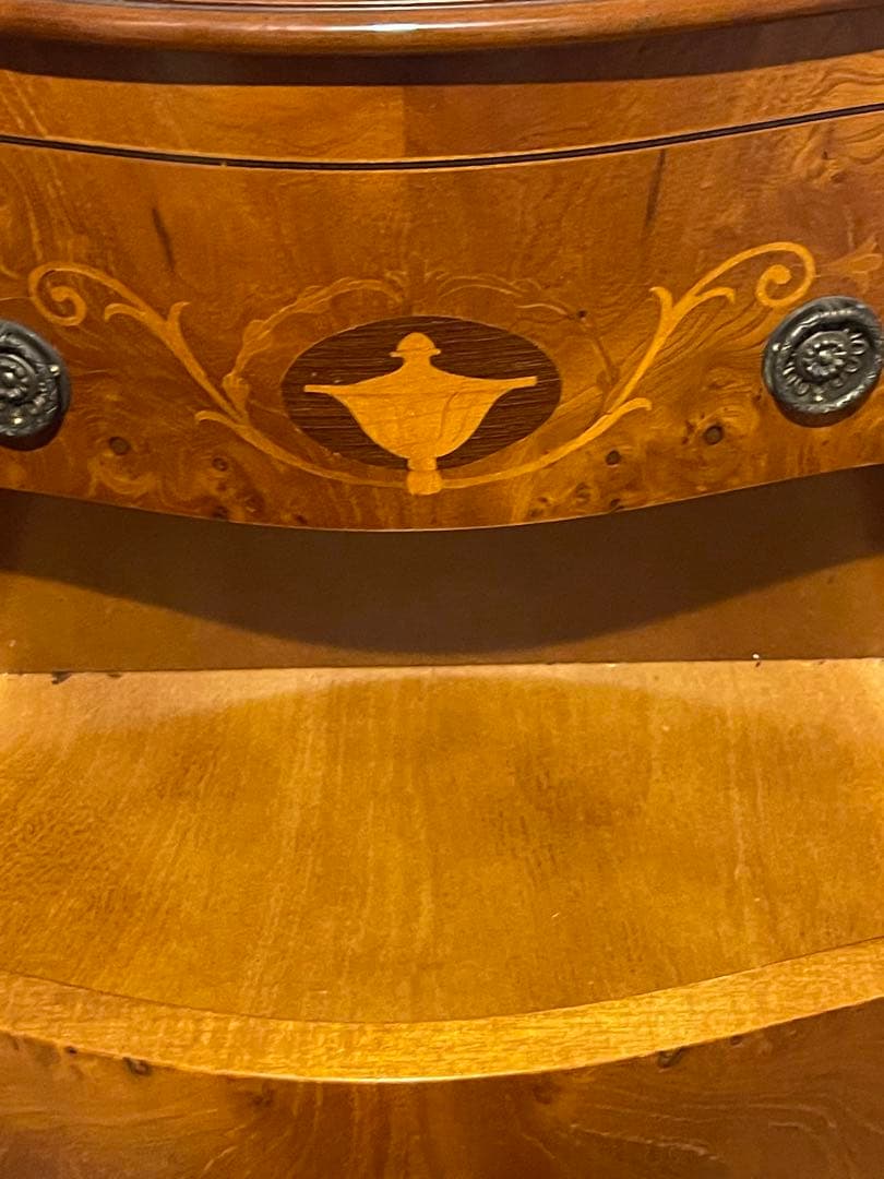 マ*キ様 ヴィンテージ　イタリア　7段　チェスト　マホガニー　象嵌　　ロココ　キ