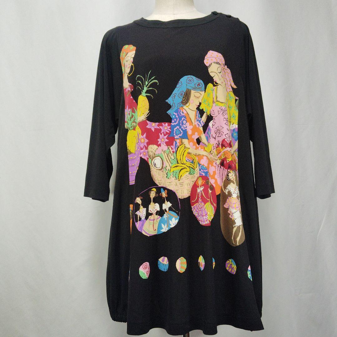 TOKUKO 1er VOL　トクコプルミエヴォル　チュニック　カットソー　黒