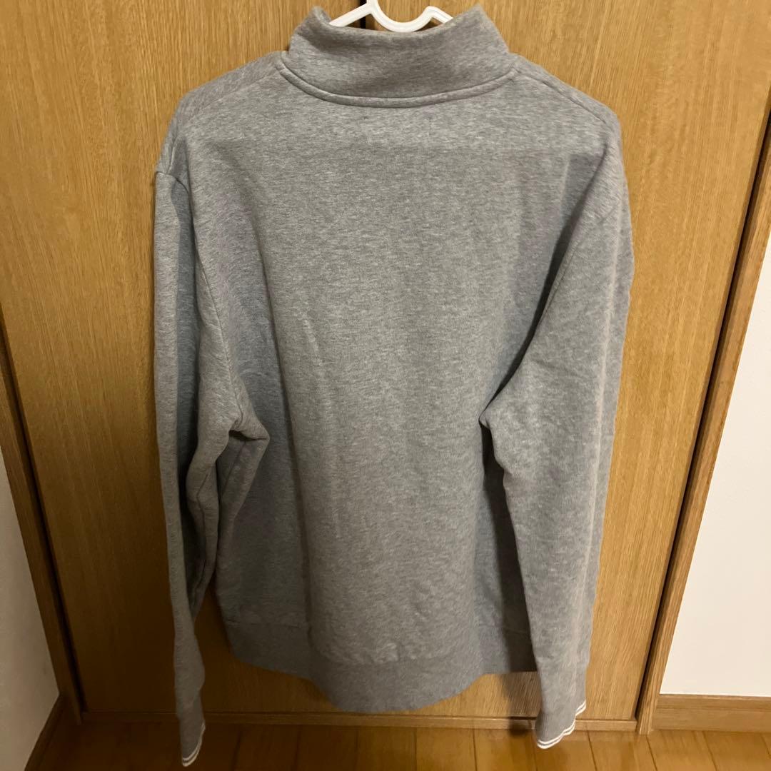 FRED PERRY グレー ハーフジップ トレーナー L