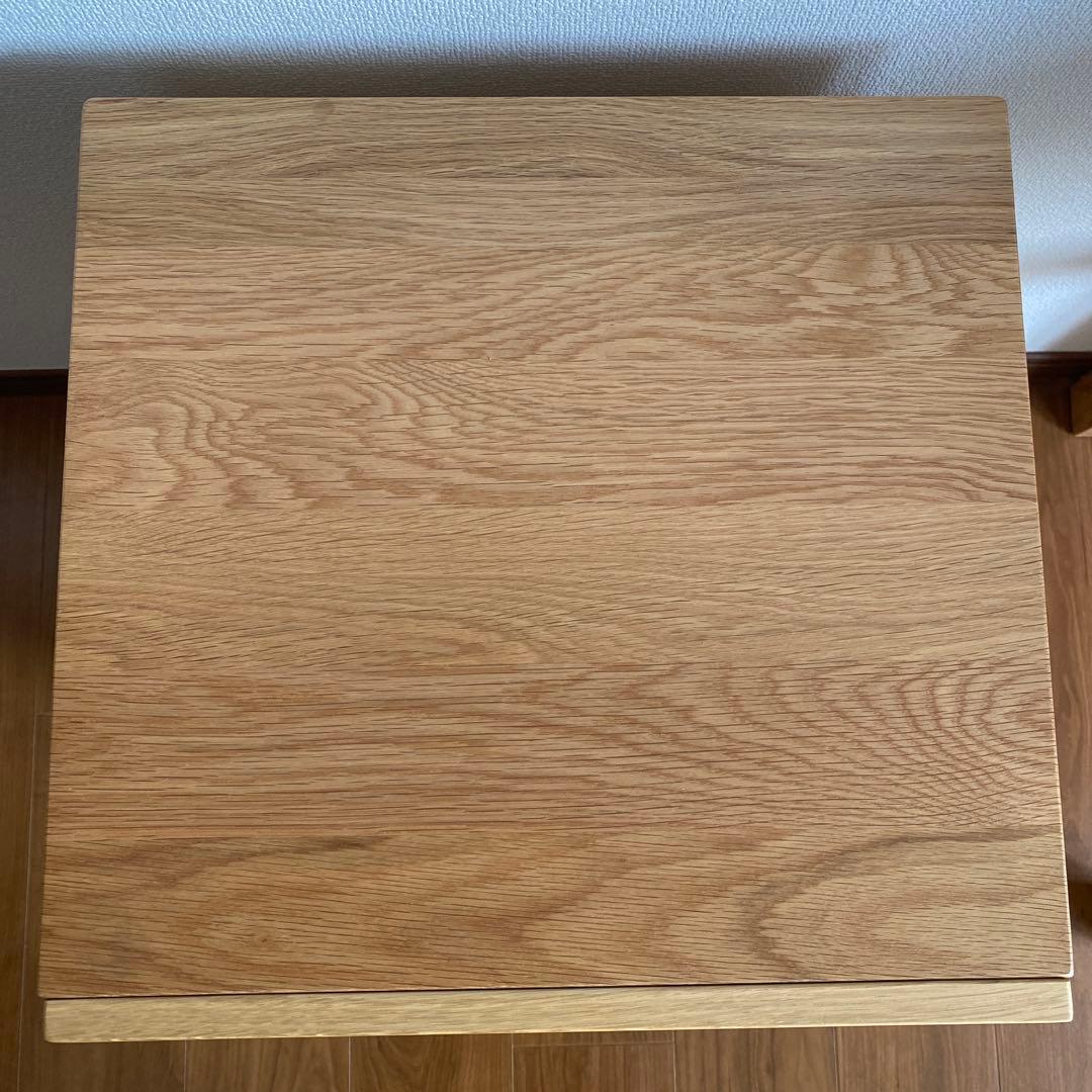 ☆ai☆【無印良品】オーク無垢材デスクキャビネット（ワイド引出2段)