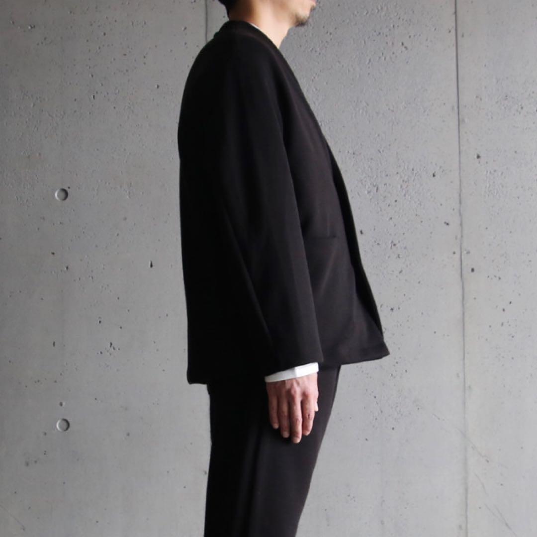 LAMOND (ラモンド) ノーカラージャケット カーディガンブラックsize3