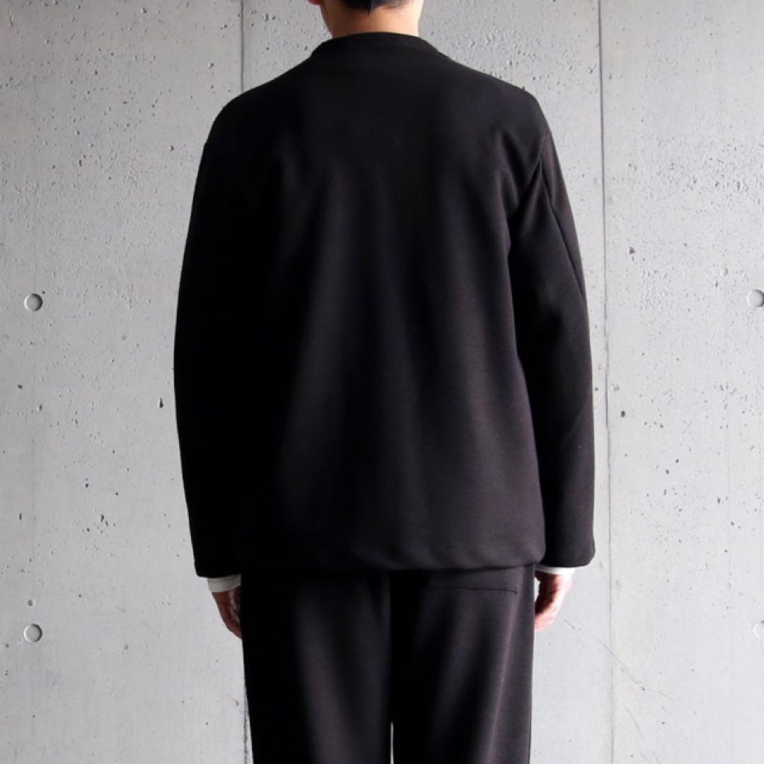 LAMOND (ラモンド) ノーカラージャケット カーディガンブラックsize3