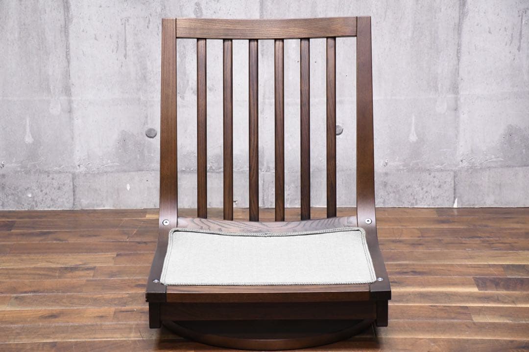 EBK22 展示品 カリモク 木組シリーズ 座椅子 CN5017 回転ベース