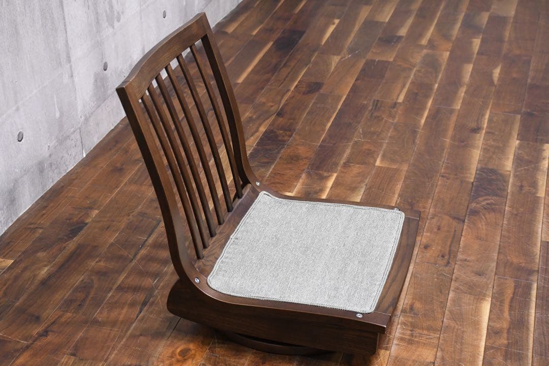 EBK22 展示品 カリモク 木組シリーズ 座椅子 CN5017 回転ベース