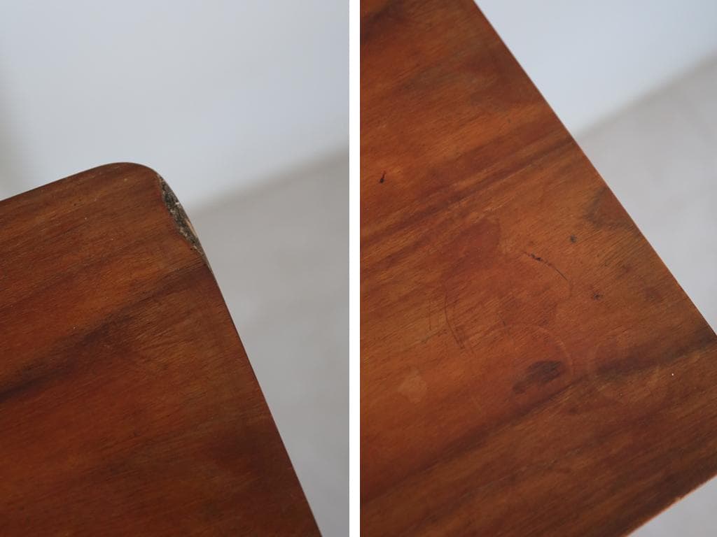 英国アンティーク木製ソーイングテーブル/裁縫箱/机/メイクボックス(92-54)