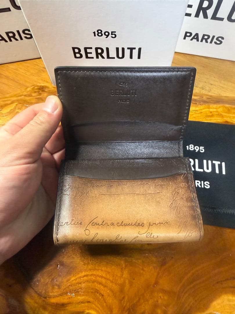 Berluti 名刺入れ カードケース ヴェネチアレザー スクリット