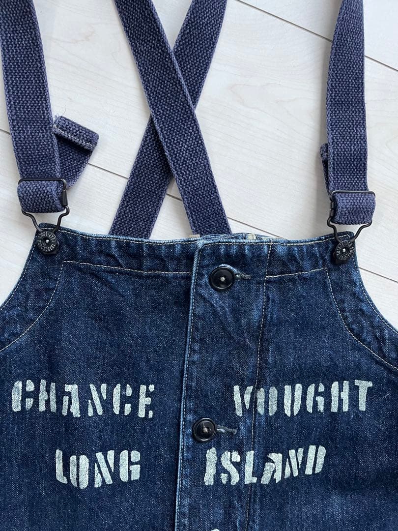 colimbo コリンボ デニム ビブ オーバーオール M カスタム ステンシル