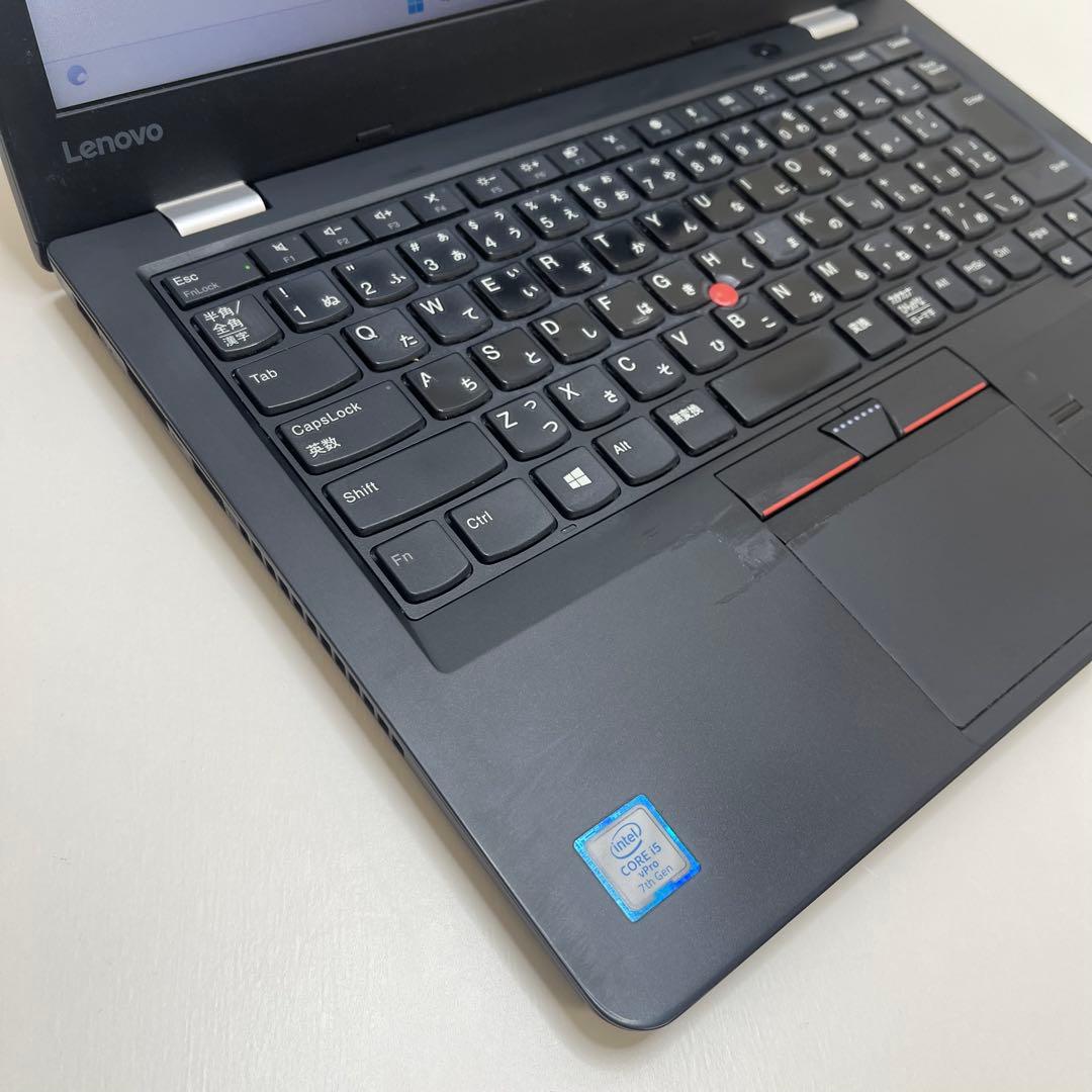 #665 レノボ Thinkpad 13 i5-7300U 8GB SSD256