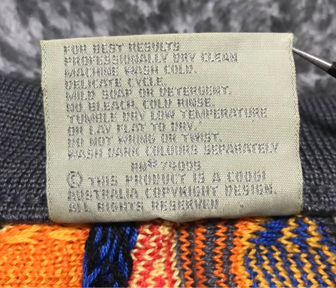 本日限定価格　coogi マルチカラー3Dニット