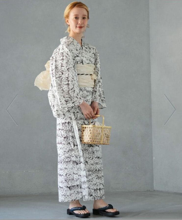 画像の兵児帯２本+お任せ紺系か白系帯締めつき◆和歌山染め日本生地◆シック浴衣