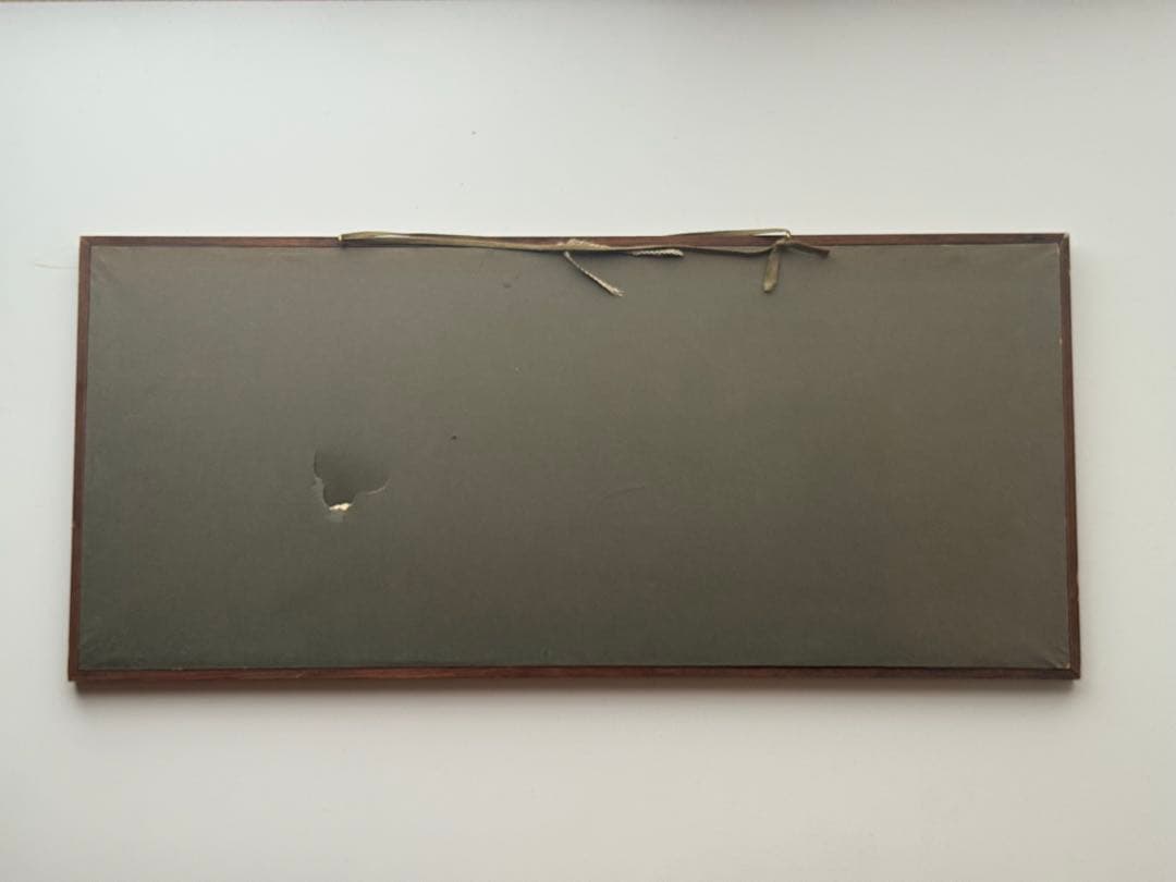 1973年 ヴィンテージ 書道作品 英文 額縁 額装