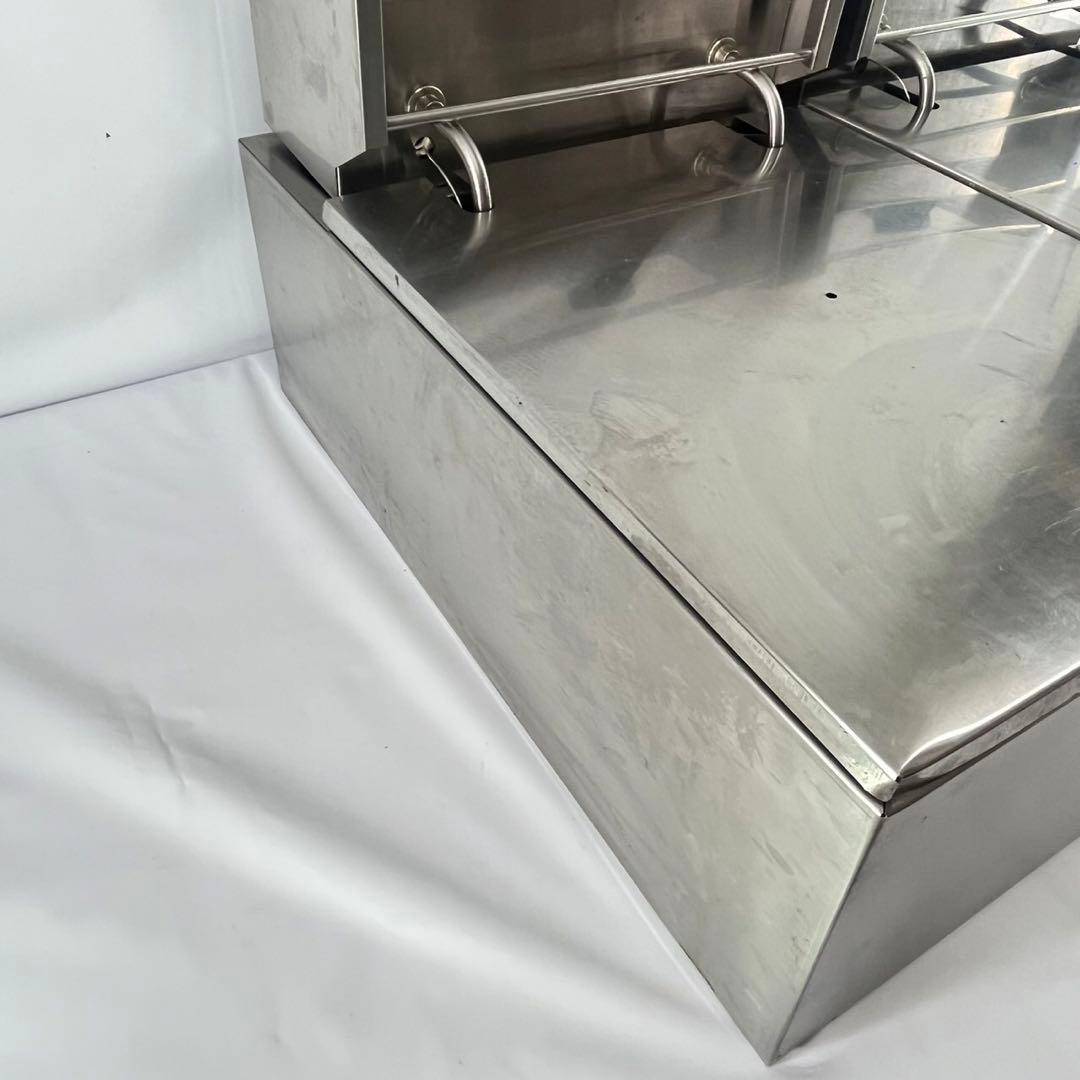 業務用２槽式卓上電気フライヤー 1槽（6L 100V） ×２ 店舗用品 厨房機器