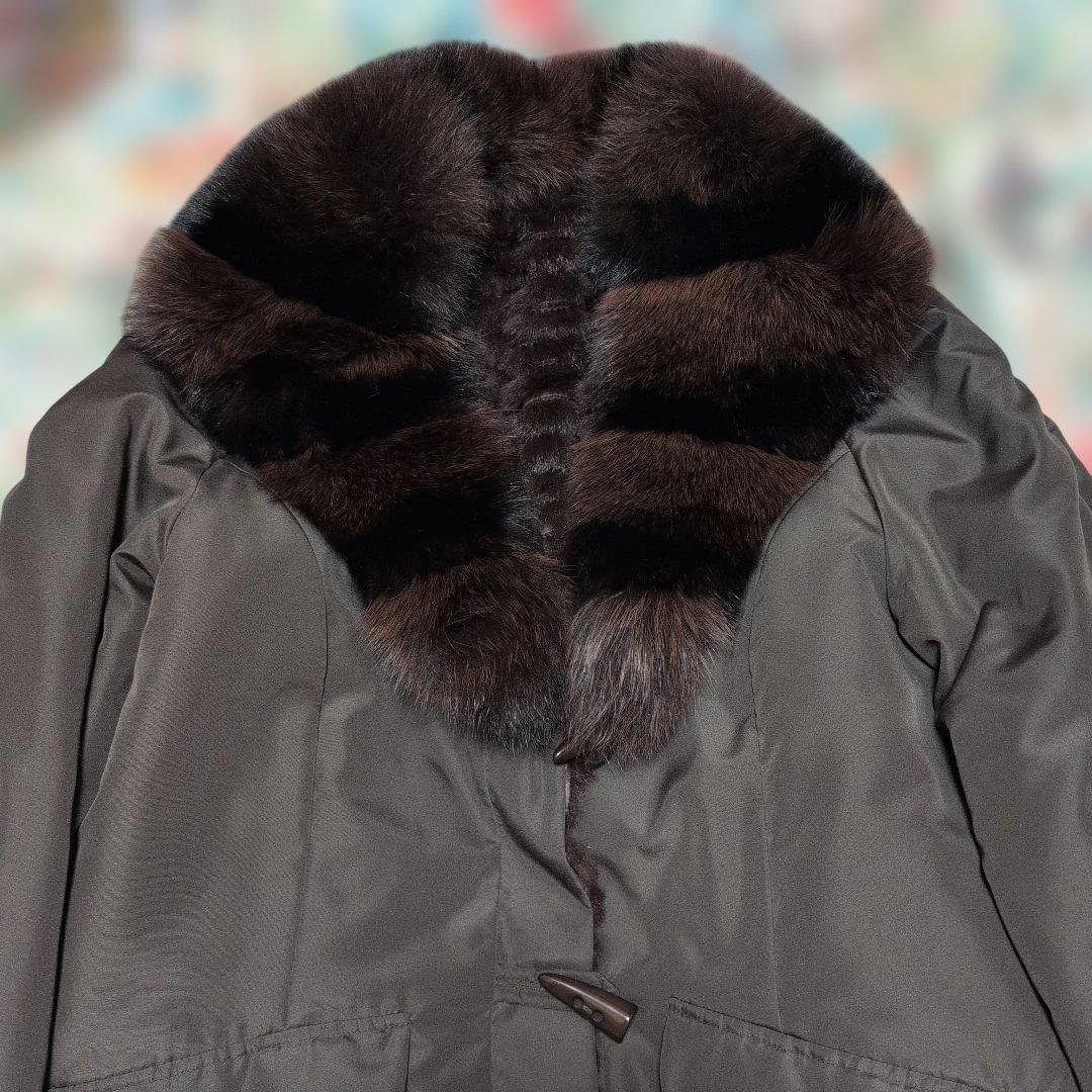 ✨未使用✨肉厚フォックスFUR・ラビットファーライナー付き ジャケット丈70cm