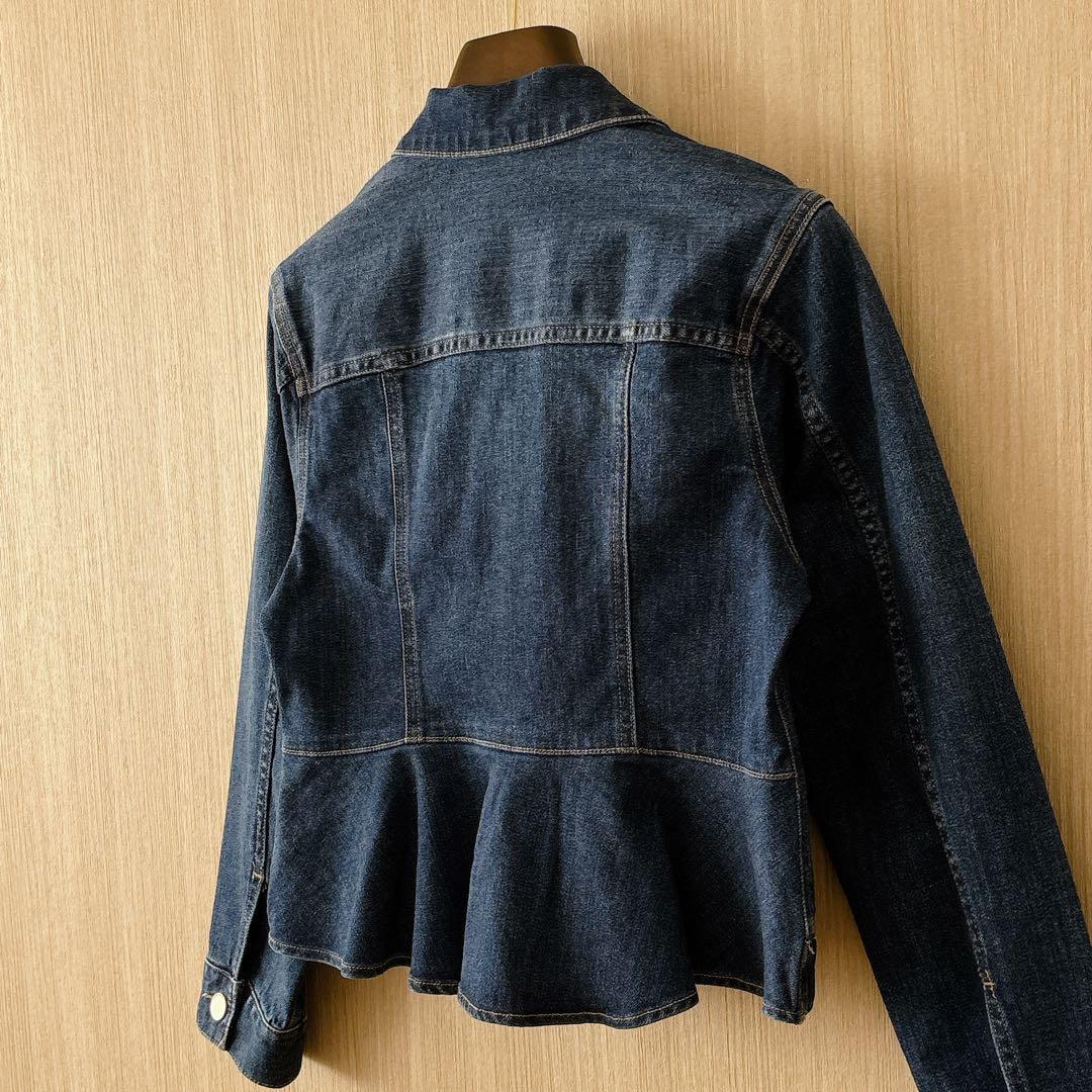 【1372】新品　アナイ　ストレッチデニムペプラム ジャケット　小さいサイズ