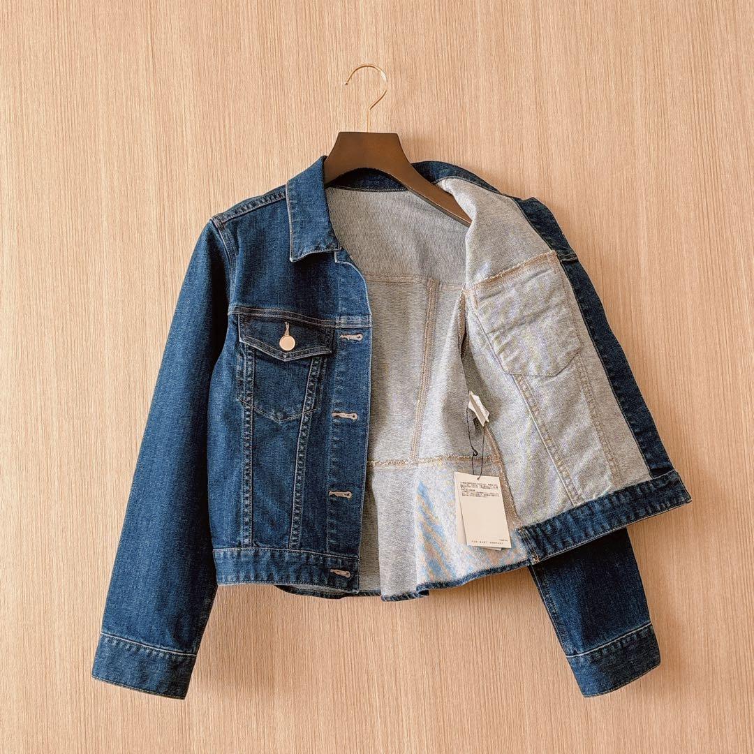 【1372】新品　アナイ　ストレッチデニムペプラム ジャケット　小さいサイズ