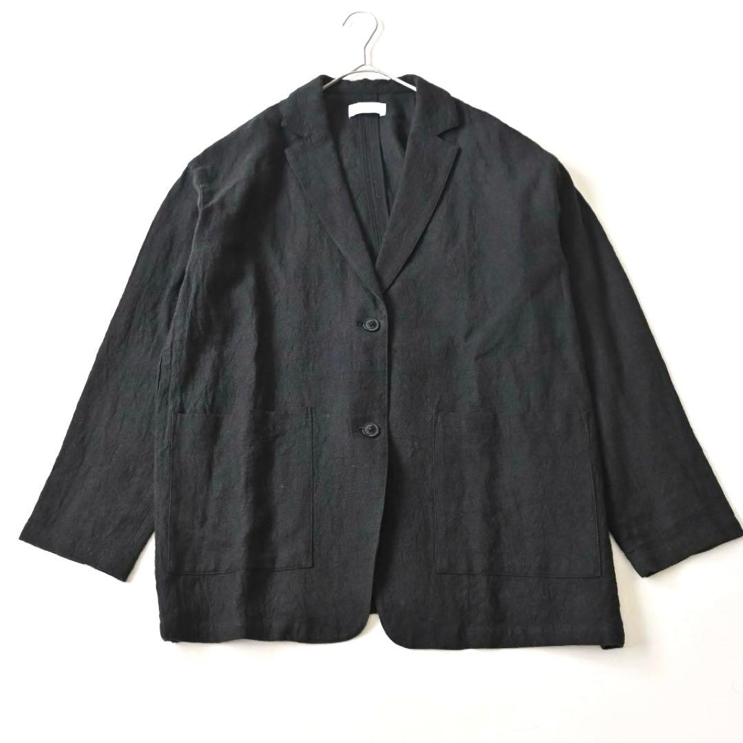 かぐれ リネン テーラードジャケット