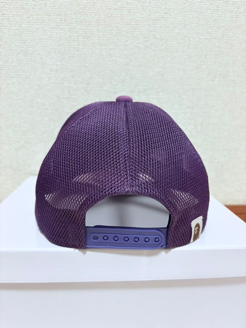A・BATHING APE 紫迷彩 キャップ