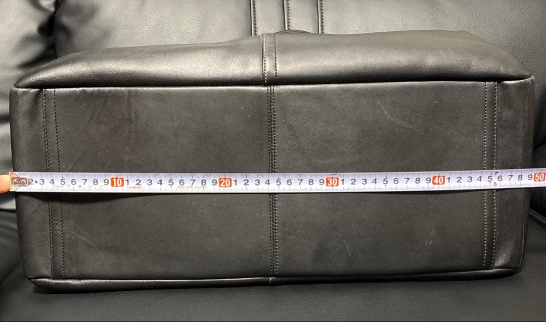 COACHコーチ F70668 オールブラック レザー 2wayボストンバッグ