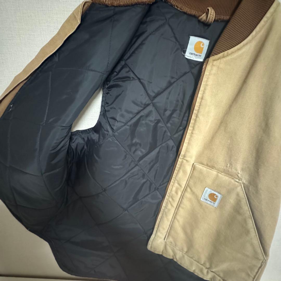 ト*ー様 Carhartt ベスト　ダックベスト　ベージュ