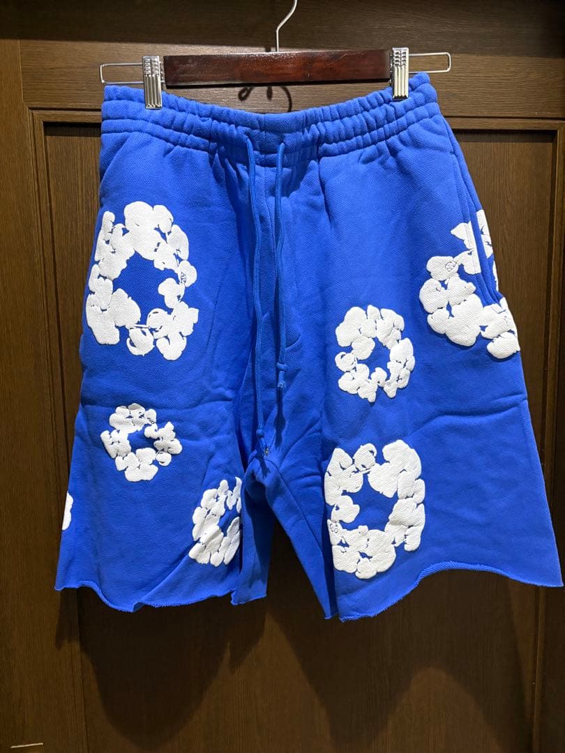 DENIM TEARS ハーフパンツ　Mサイズ　ブルー