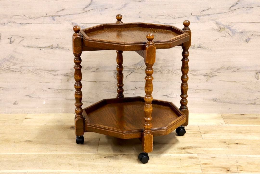 GMIK193○三越ブルージュ Brugge カントリーハウス 八角 ワゴン サ