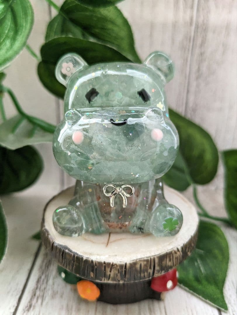 【やま】ライトカラーアメジストのかばちゃん形オルゴナイト☆他７点