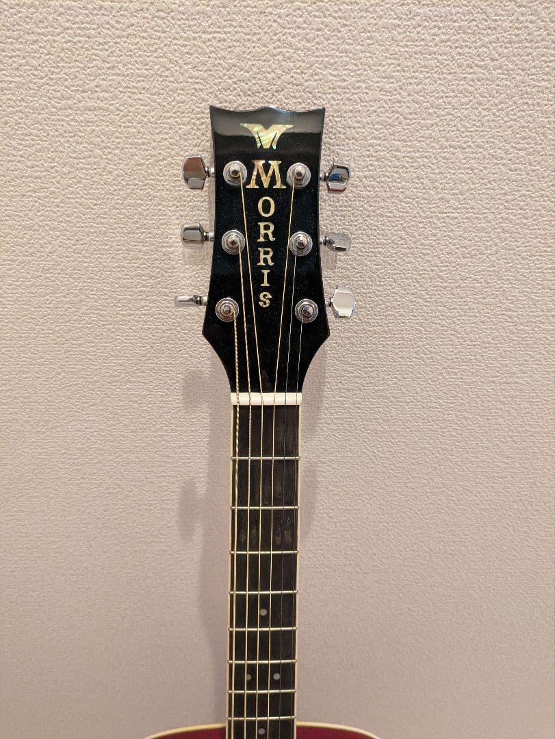 Morris アコースティックギター ワインレッドG35