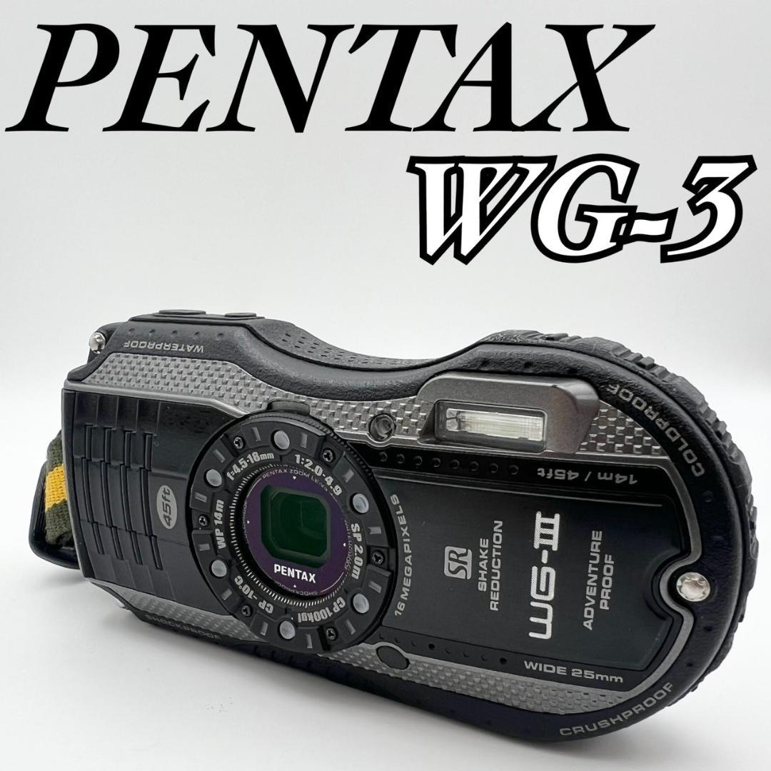 【完動品】PENTAX WG-3 コンデジ ブラック 動作確認済