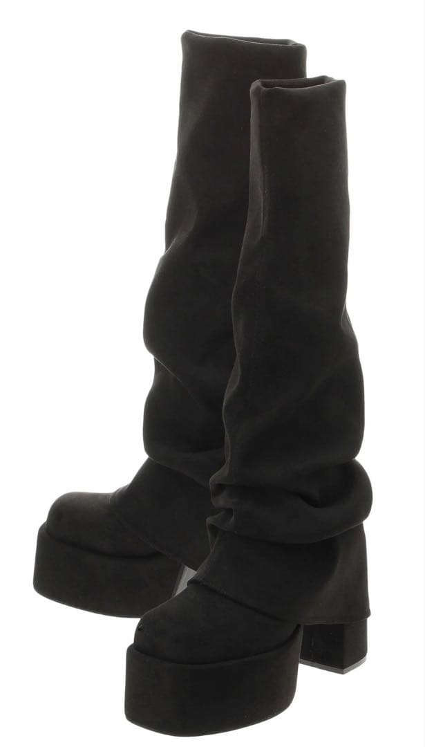 EMODA ルーズフレアカバーフィットブーツ　Lサイズ