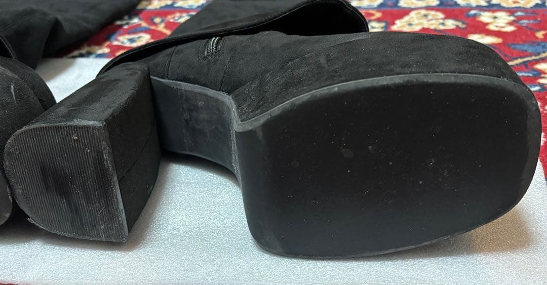 EMODA ルーズフレアカバーフィットブーツ　Lサイズ