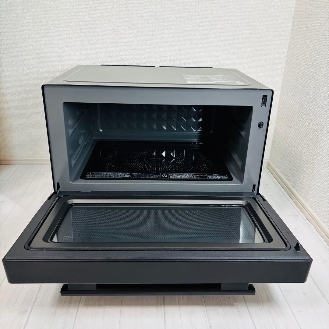 【庫内美品】 TOSHIBA 電子レンジ ER-VS23-K 21年製 フラット