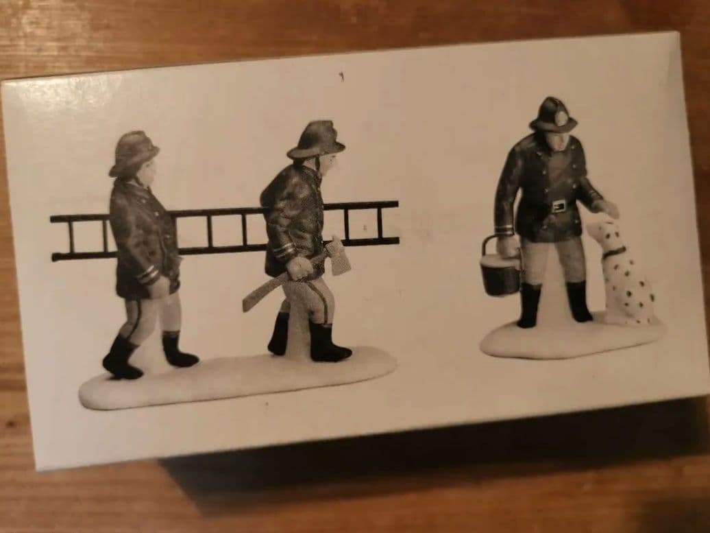 レア　Department 56　ハウスライト　消防署　ビンテージ