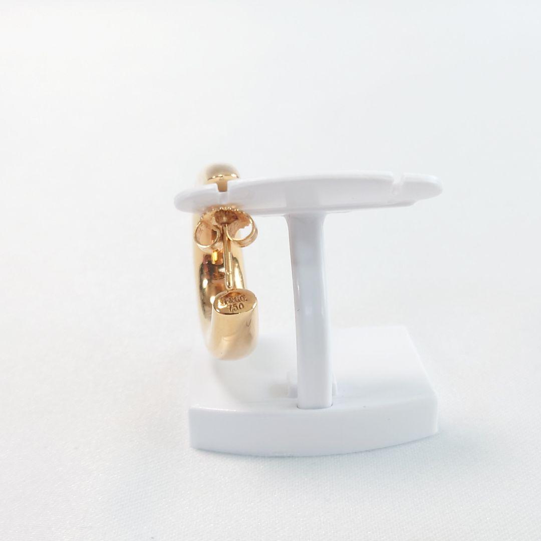 【希少】ティファニー K18 ヴィンテージ フープピアス 片耳用 4890