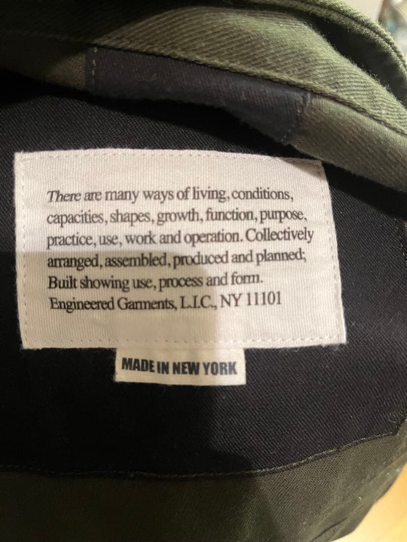エンジニアードガーメンツ　ベッドフォードジャケット　オリーブ