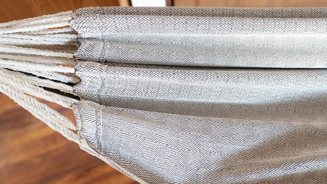 【１回使用のみ】susabi ダブルハンモック ブラウン×ブラックスタンド