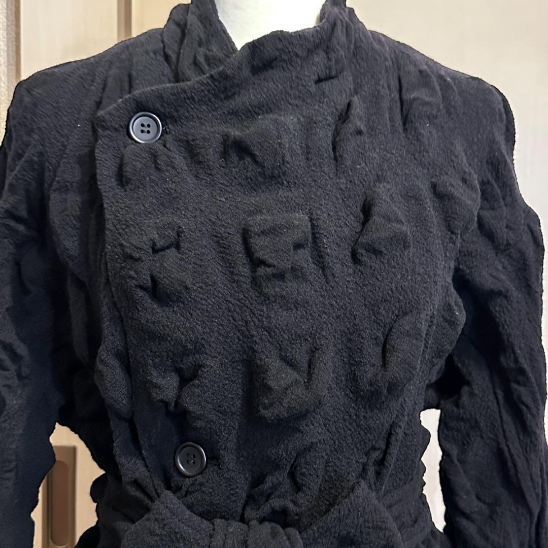 ISSEY MIYAKE　立体ウールカーディガン size2 HR0172