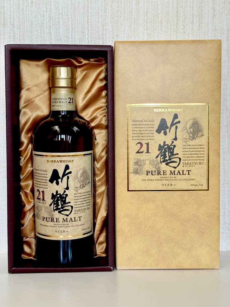 ニッカ　ウイスキー　竹鶴21年　箱付　（新品未開封）　お値下げしました