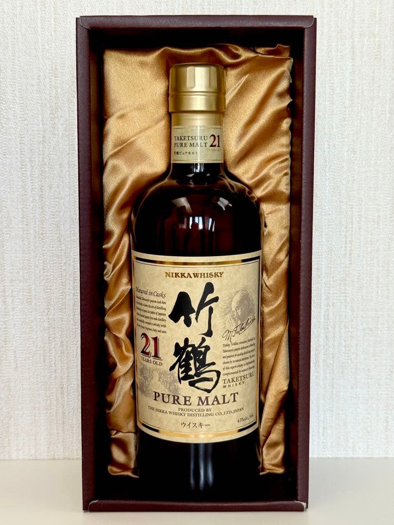 ニッカ　ウイスキー　竹鶴21年　箱付　（新品未開封）　お値下げしました