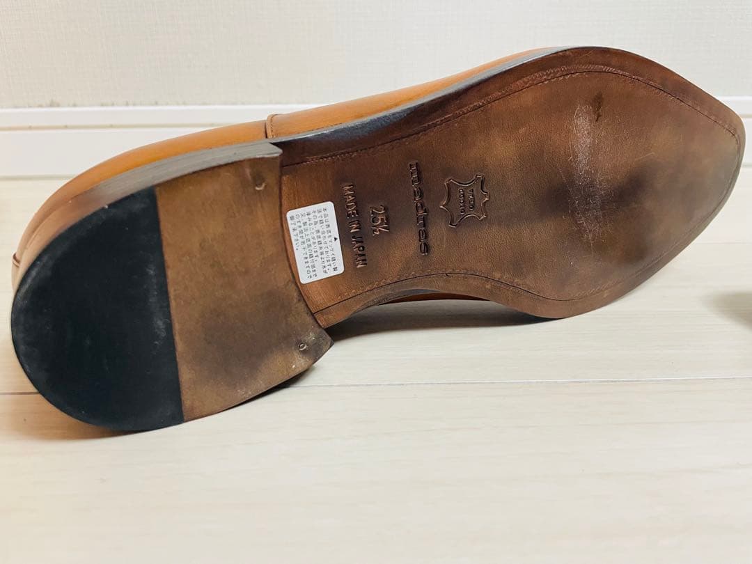 madrasマドラス新品・未使用ビジネスシューズ　マッケイ製法 革底25.5cm