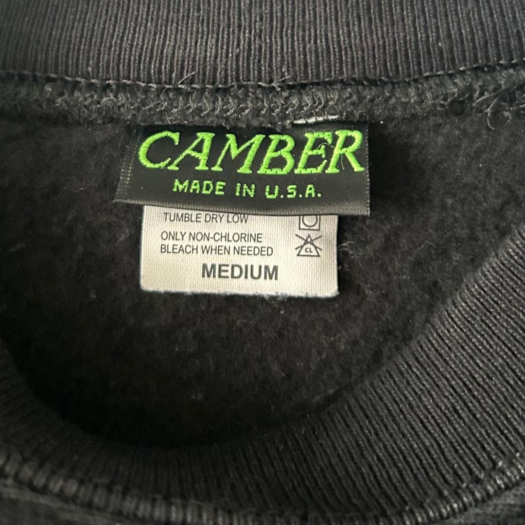 CAMBER キャンバー スウェット トレーナー 黒 M USA製 肉厚 無地