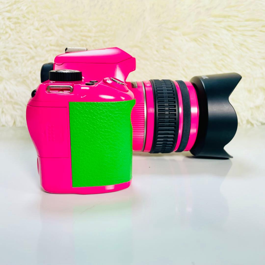 超美品　PENTAX K-r レンズキット　特注カラー　ピンク　グリーン