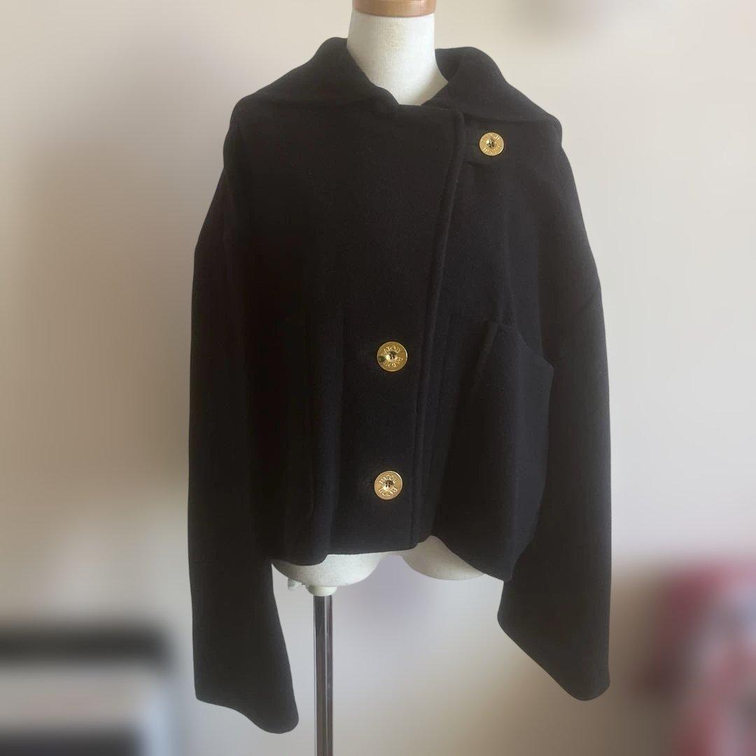 PATOUパトゥーダブルフェイスウール クロップコート36