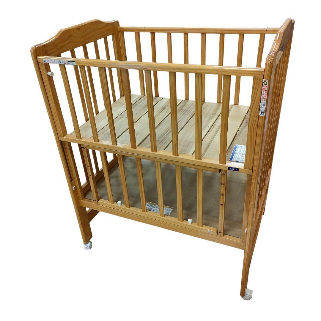 きっこ KATOJI カトージ ベビーベッド ハイシート ゲート開閉